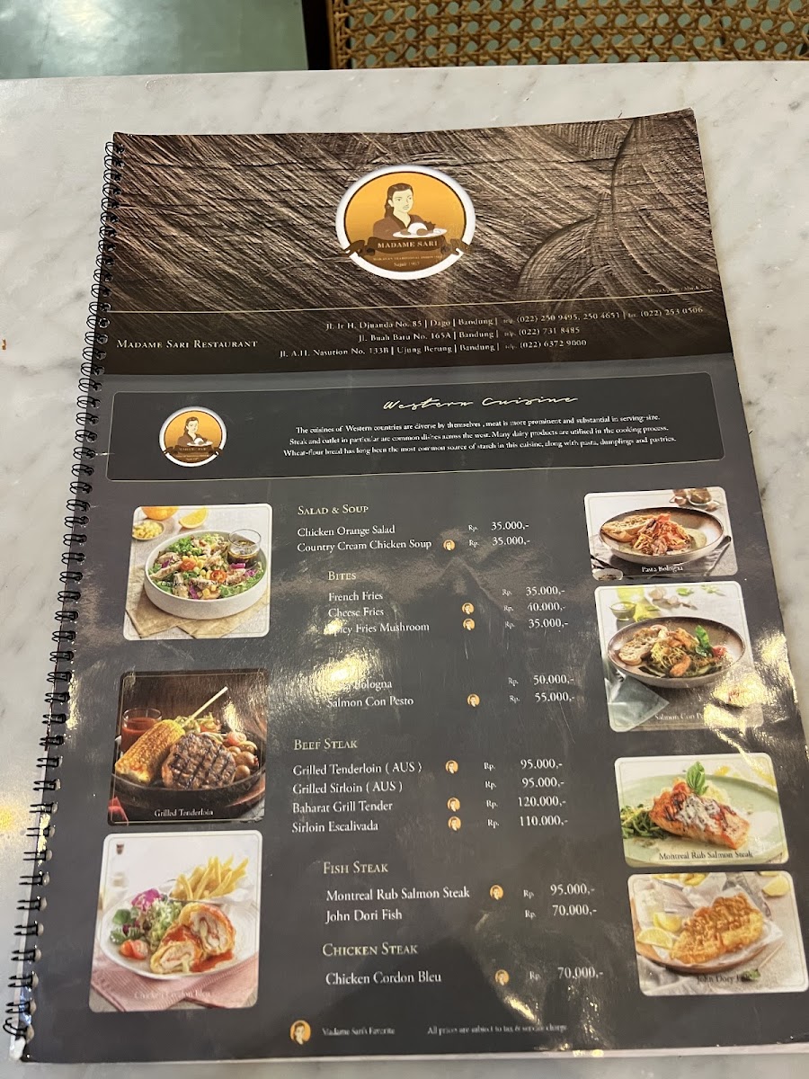 Madame Sari Restaurant Menu - Image 5